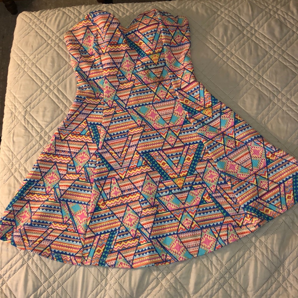 Aztec print dress